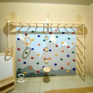 MONKEY BAR CON ESCALERA Y MURAL